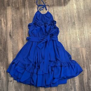 Black Halo Royal Blue Ozzy Dress
